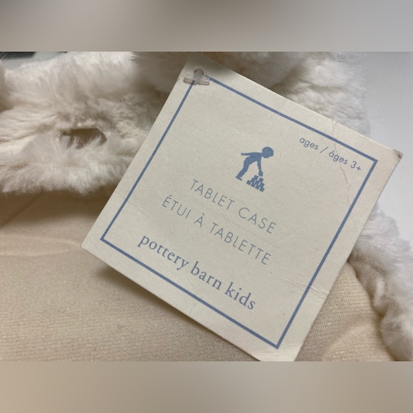 Tablet case (white soft fuzzy cover) NWT - Picture 2 of 6